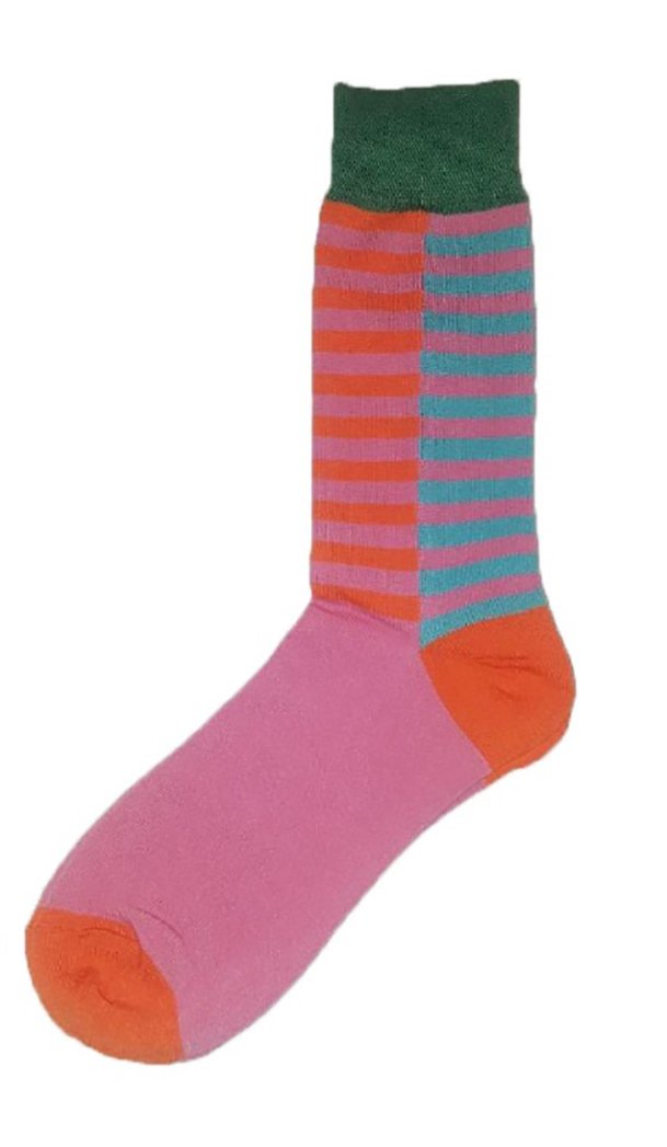 Unisex multi-colored pink socks