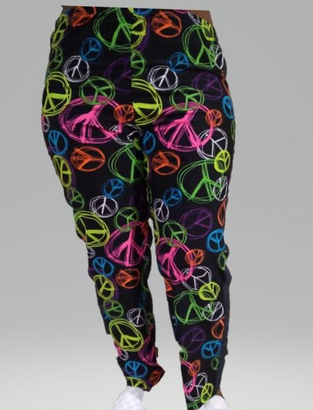 Peace sign leggings