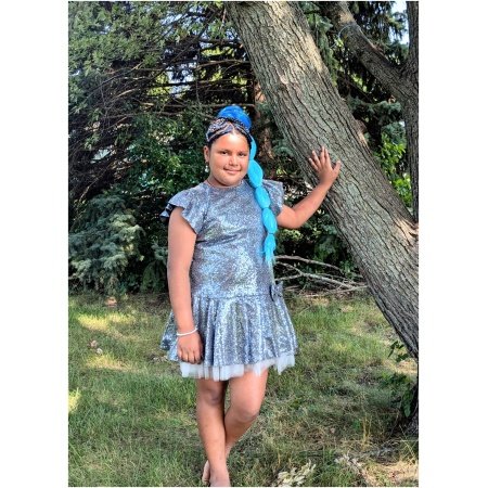 Sequin Ruffle Sleeves Tutu Dress - Image 3