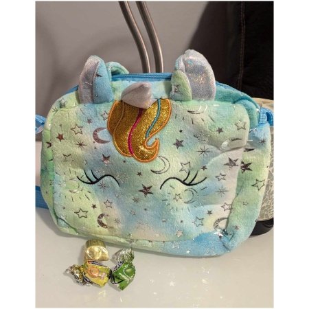 Fun Unicorn Embroidered lil' girl bag